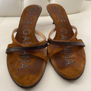 Dolce And Gabbana Slides. Size 39. Preowned.